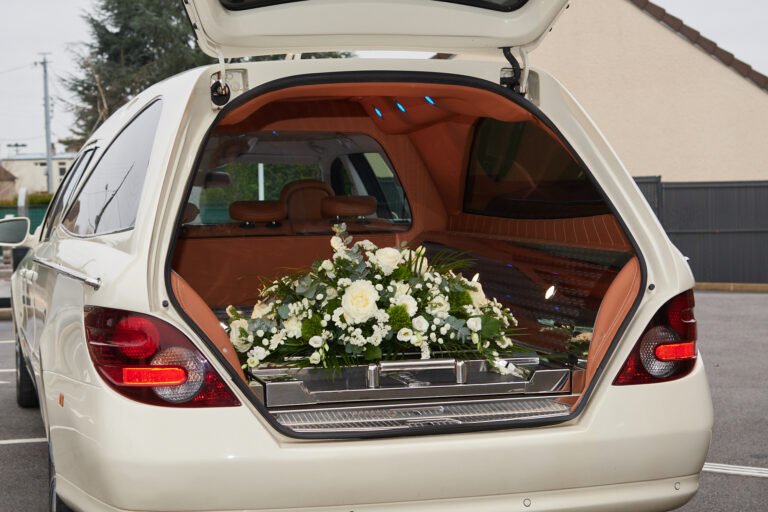 Face Arriere fleurie de la limousine